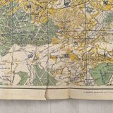 Map of Paris from the 1940s