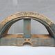Half-moon arch transom in solid wood