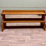 Rare Shelf With Ice Bottom In Speckled Maple From Charles X XIX Eme Century
