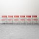 Set of 6 chairs mod. spaghetti giandomenico belotti for alias ​​80s vintage