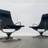 Set of aluminium chairs EA 124 Mid-Century by Charles & Ray Eames for Herman Miller, 1960s.