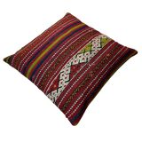 Vintage turkish kilim cushion cover , 55 x 55 cm