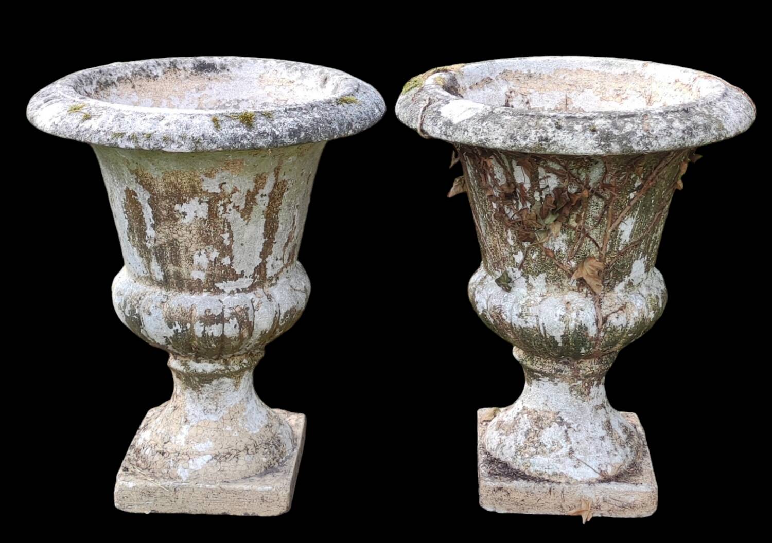 Pair of antique Medici stone vases