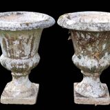 Pair of antique Medici stone vases