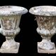 Paire anciens vases Médicis en pierre