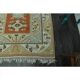 1970s Vintage Turkish Handmade Wool & Cotton Orange Area Rug 156x253