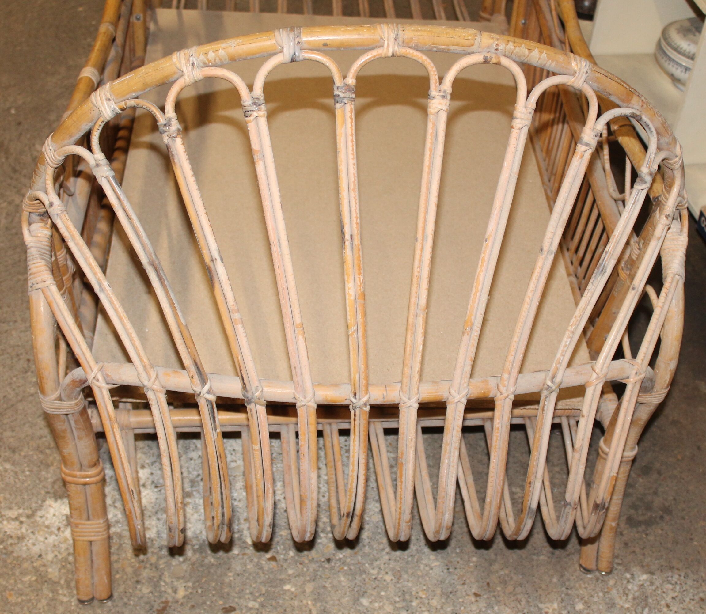 Rattan child bed