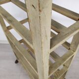Patinated rolling shelf