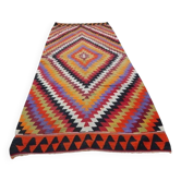 Tapis de couloir turc vintage 126x327 cm