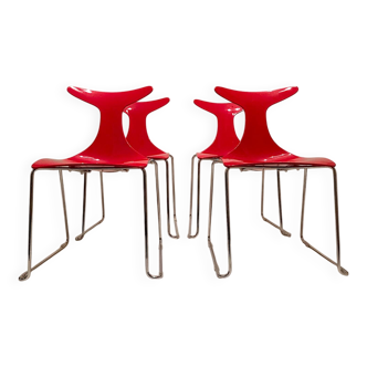 Gino Carollo - Suite of four “Delfy” chairs - c. 1997 - Italy -