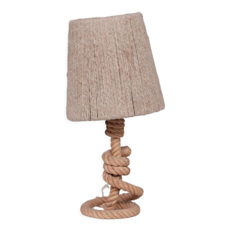 French mid-century rope table lamp