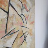 Old painting 1972 abstract creation