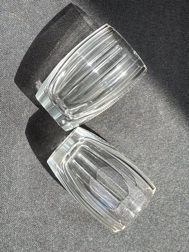 Liquor cabaret - Art Deco - Blown and cut crystal, mahogany or ebony macassar and stainless steel