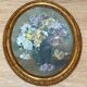 Ancient painting, still life with flowers, 20th century by Georges Ritleng (1875-1972)
