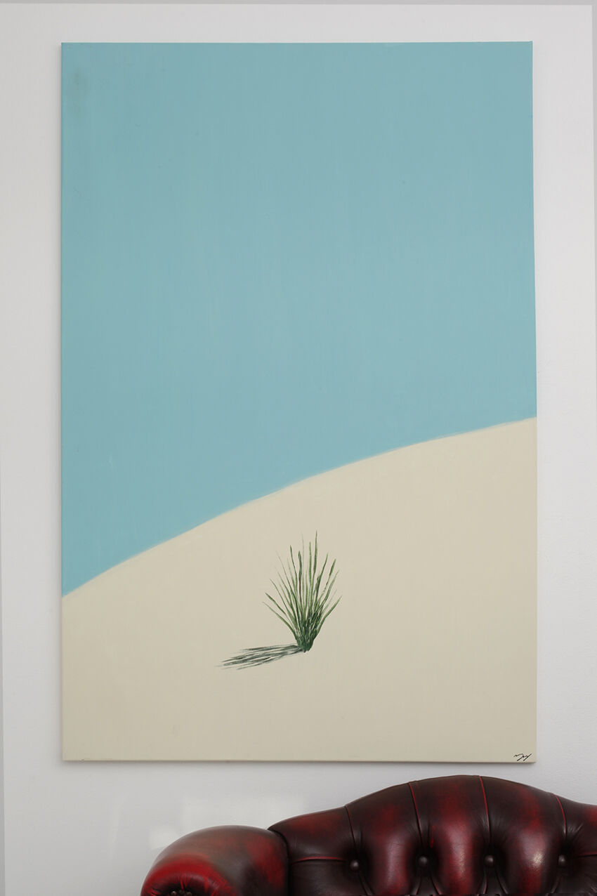 Contemporary painting on landscape canvas 75 x 115 cm