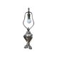 Lampe en métal argenté