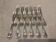 12 silver-plated cake forks with 2 prongs by Christofle Trianon LXVI