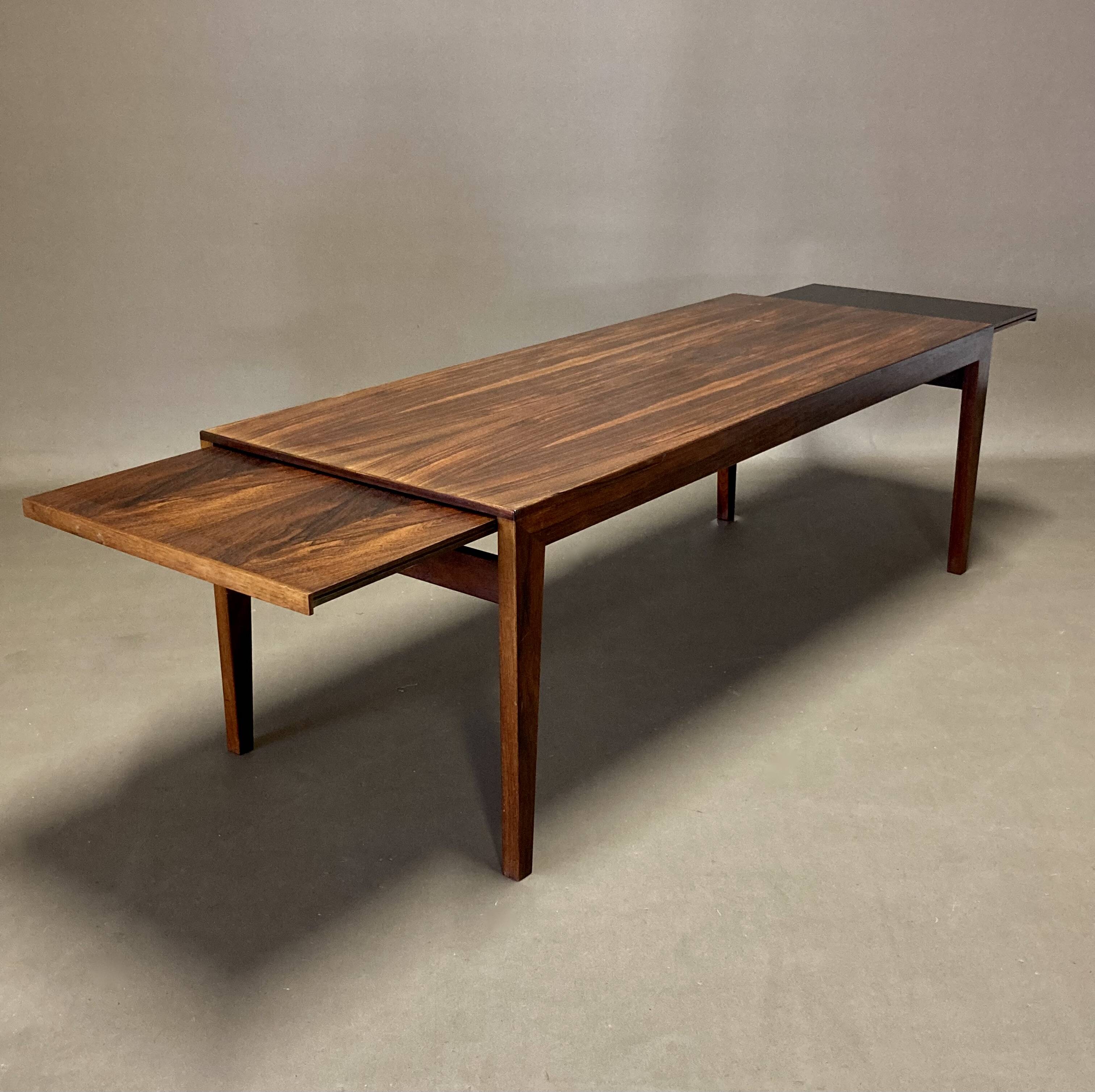 Scandinavian design rosewood coffee table 1950.