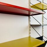 Shelf system, wall, metal, Pilastro edition.