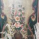 3-panel screen in painted wood