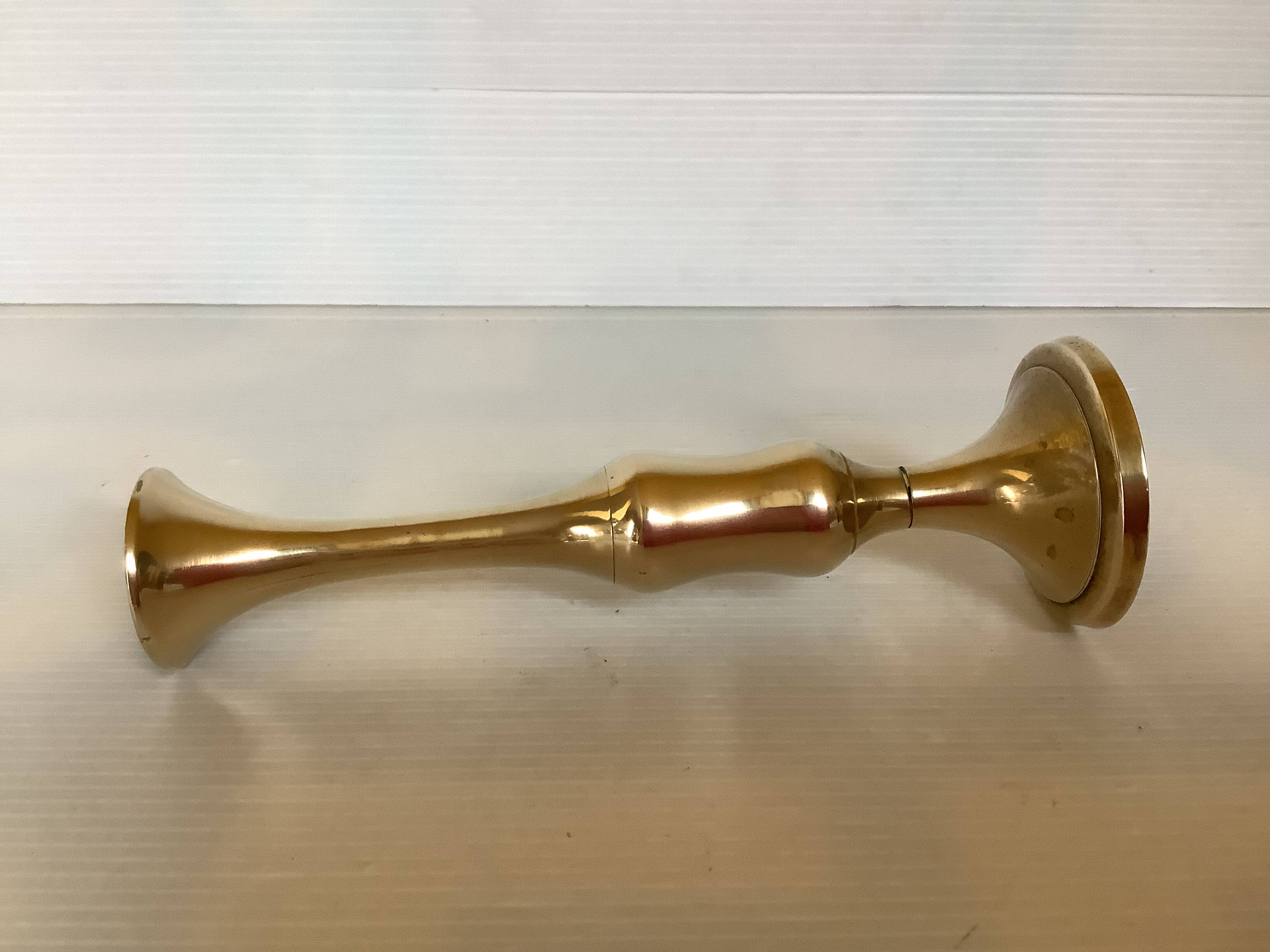 Brass soliflore vase
