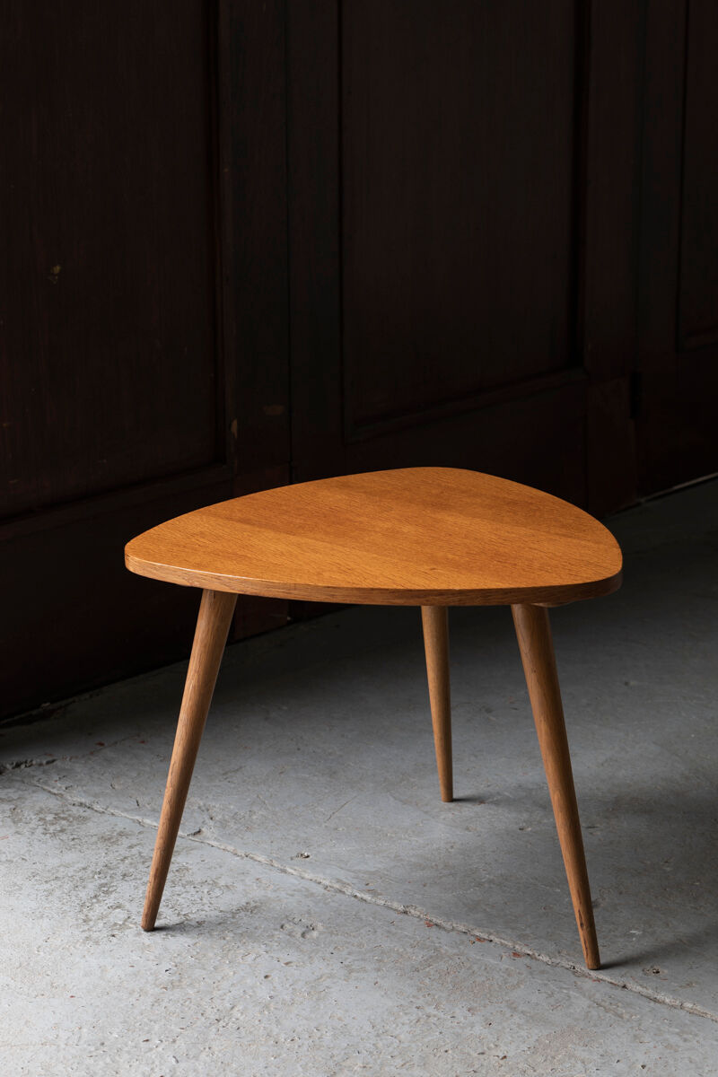 Triangular side table by Cees Braakman for Pastoe, Dutch design, 1960s