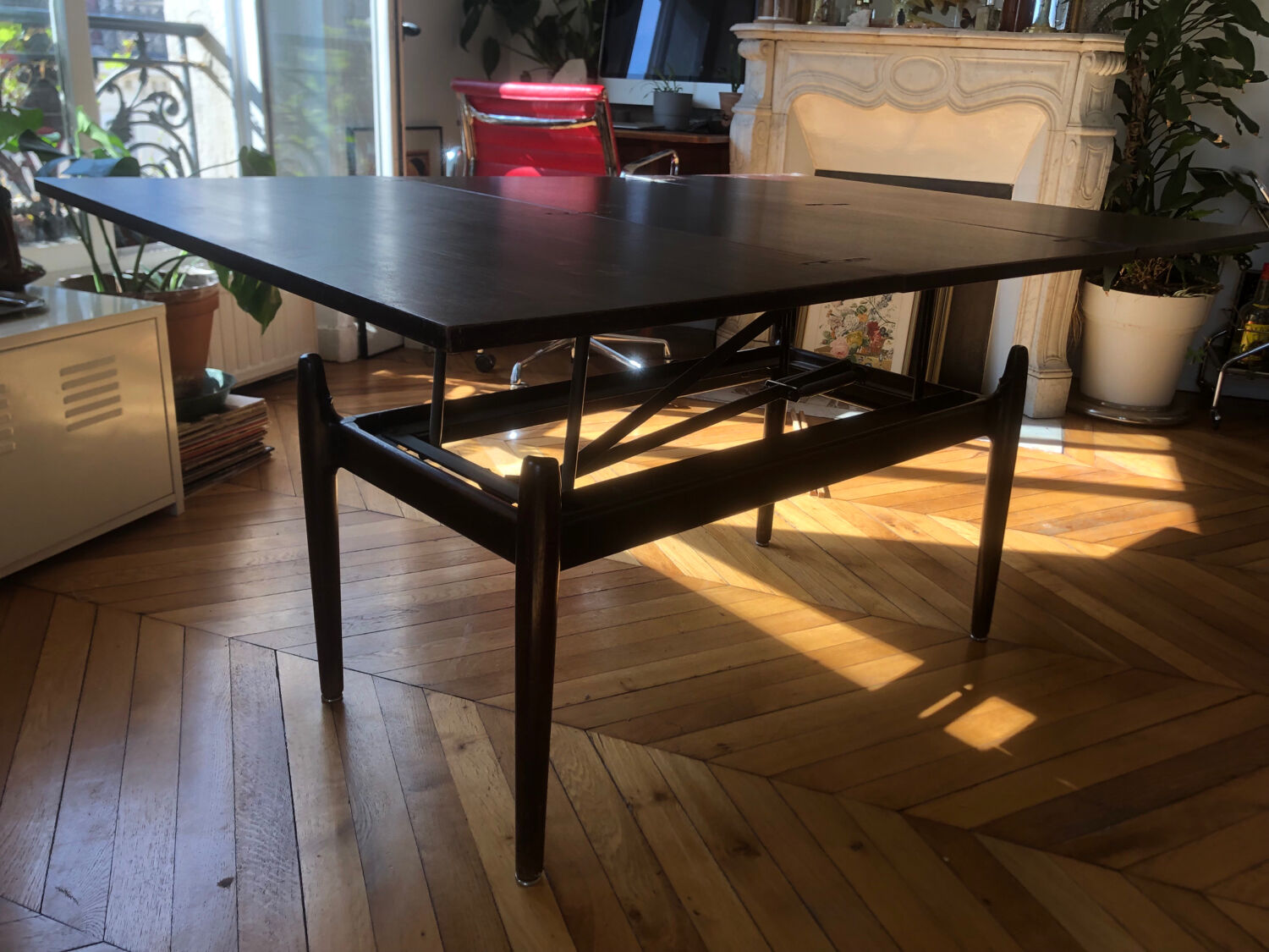 Table basse modulable de albert ducrot, et éditée par ducal 1950