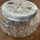 Plafonnier rond en verre vintage 24cm