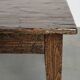 Large rustic dining table made of atmospheric elm wood with fine details