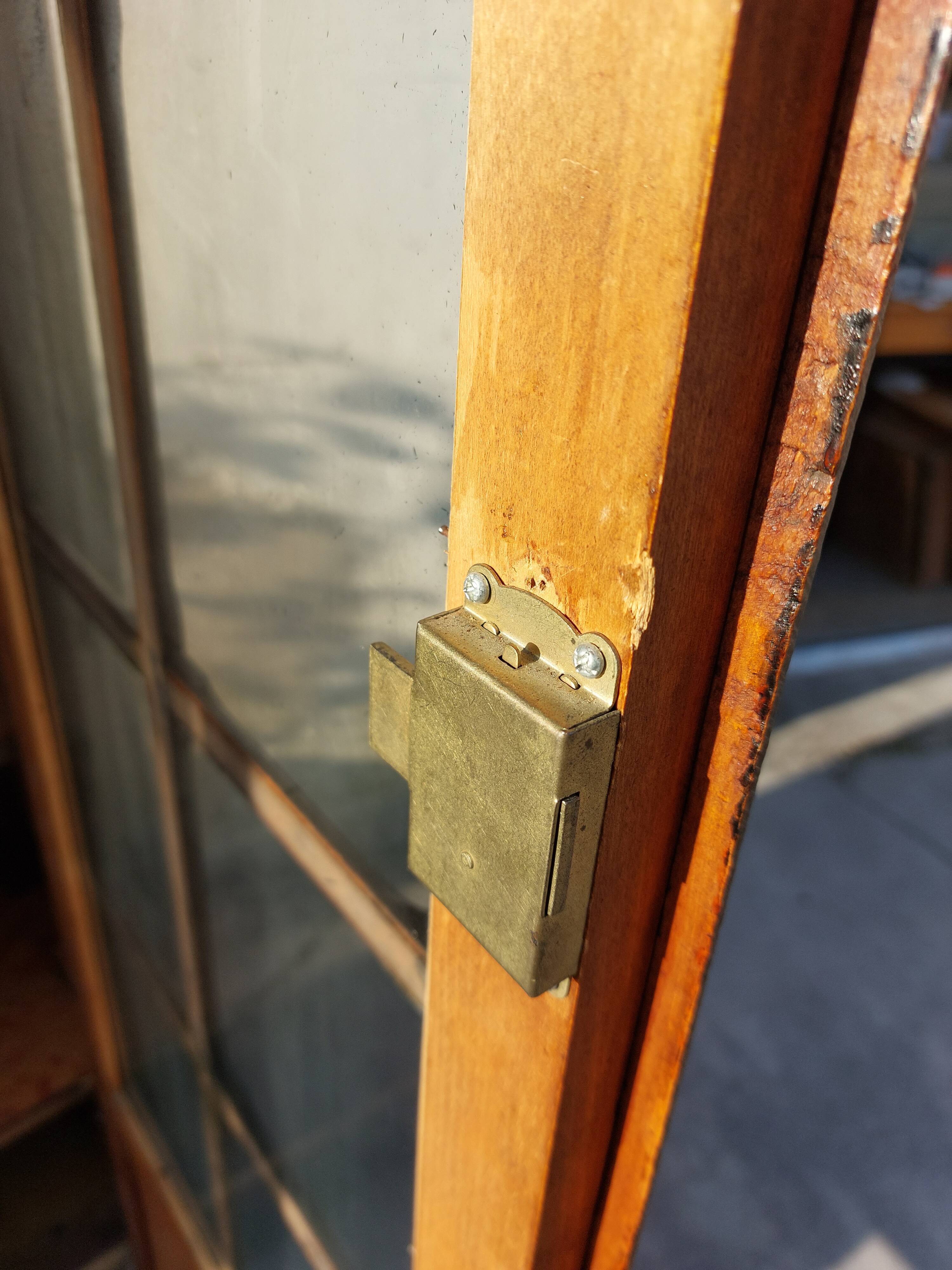 Parisian antique black patinated showcase