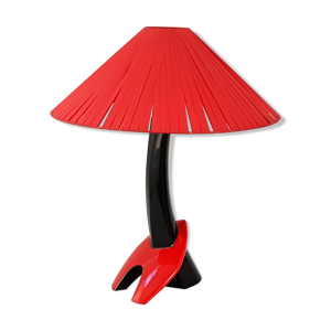 Lampe de table en céramique, Rockabilly,