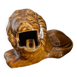 Cendrier céramique lion