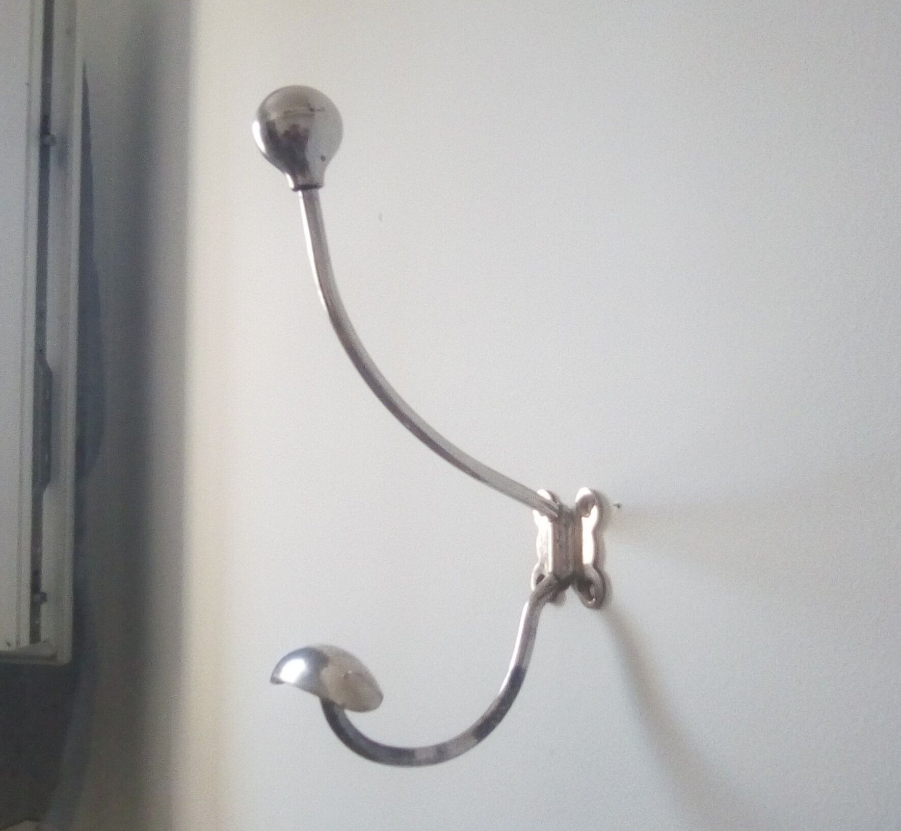 Vintage steel patère 60s/70s