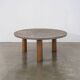 Brutalist slate coffee table, c.1970