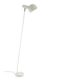 Vintage white Hala floor lamp – 1960s minimal Dutch design – rotating & tilting hood