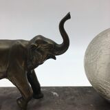 Bedside lamp art deco elephant .