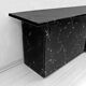 Marquina Black Marble lacquer Italian Post Modern Sideboard, 1980s