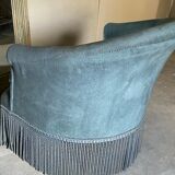 Fauteuil crapaud en velours