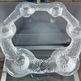 1970s Swedish Pukeberg Glass Candle Holder