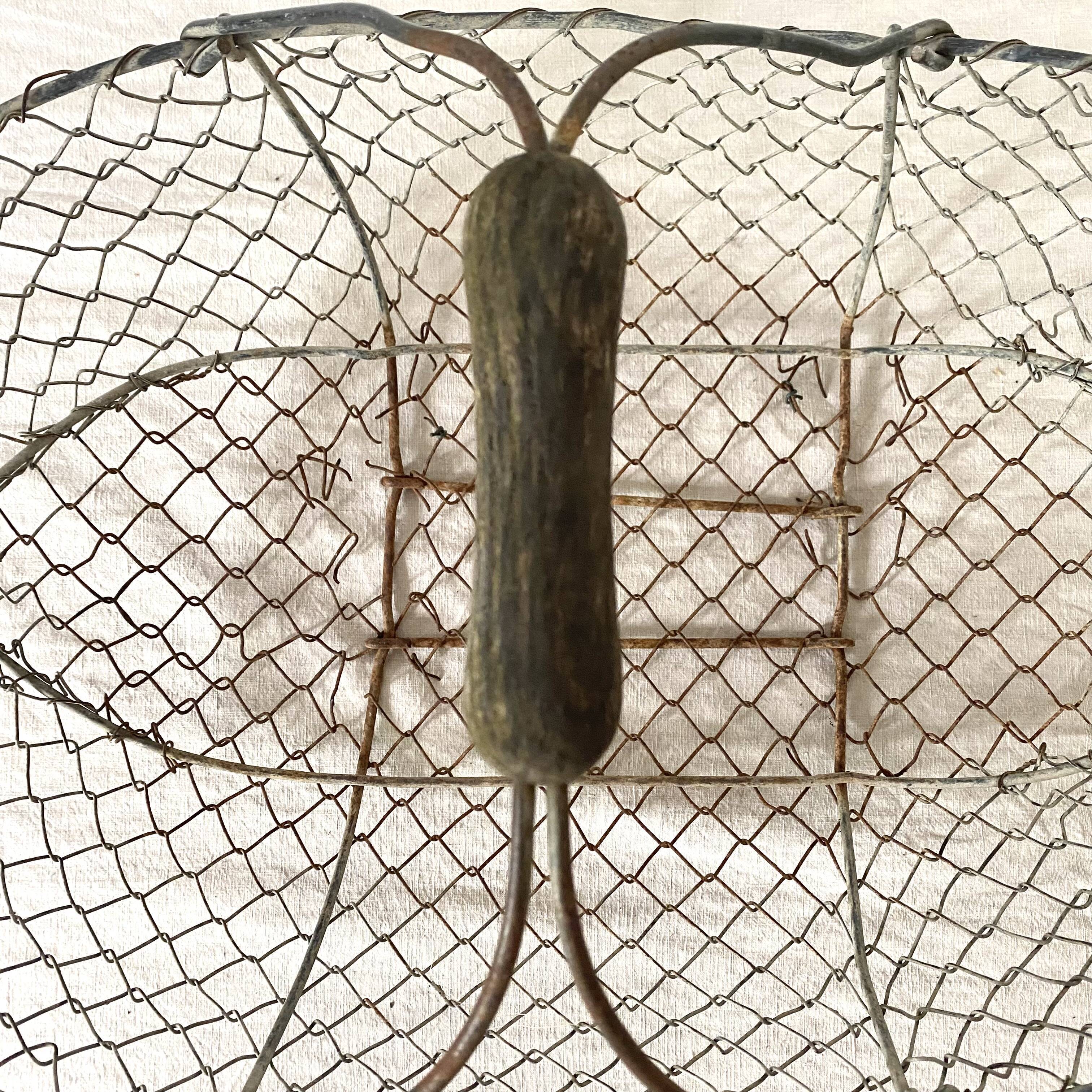 Old wire apple basket