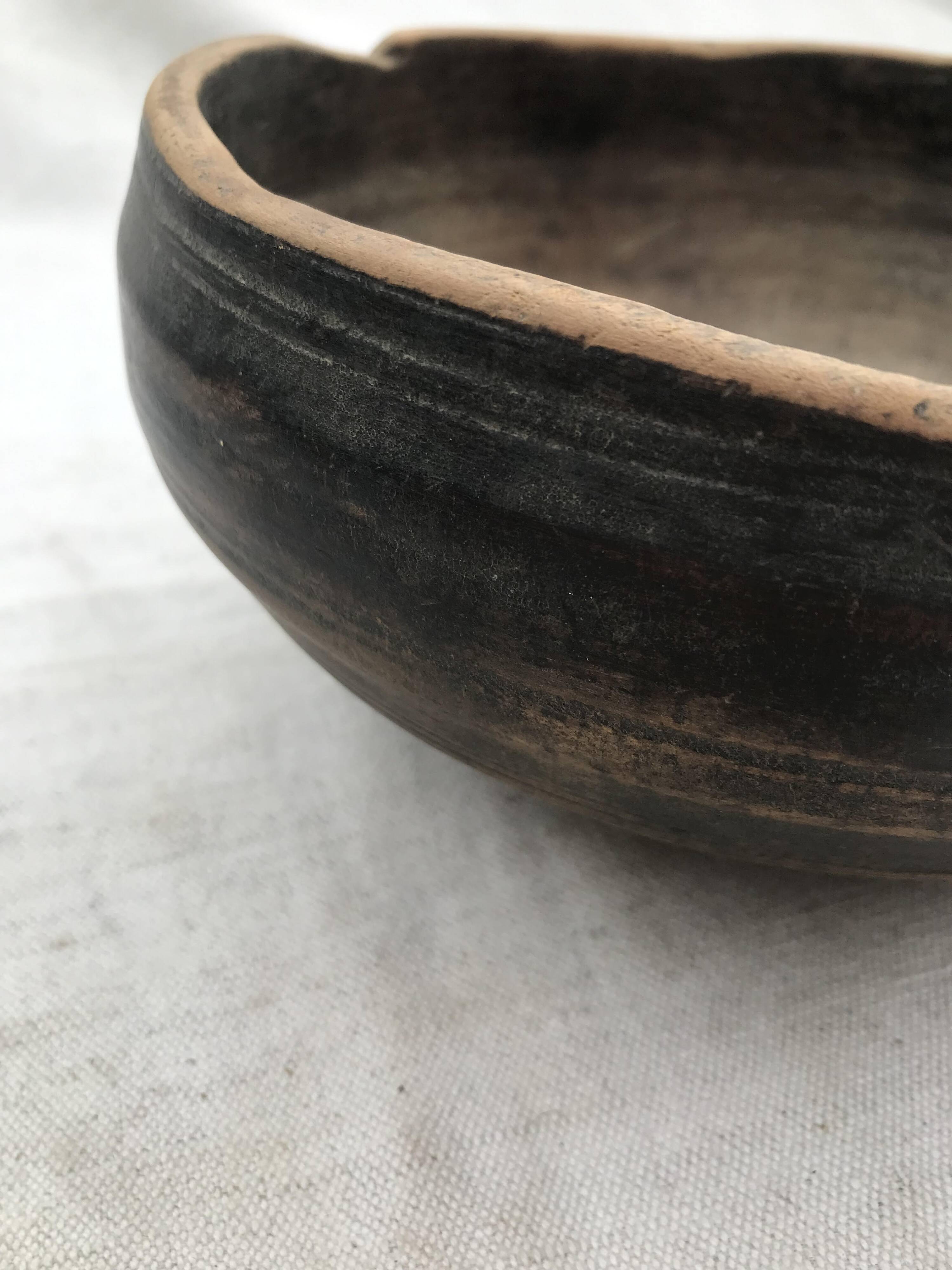 Antique wooden bowl
