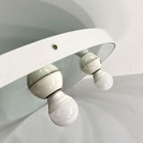 Mirror with integrated round bulbs by Gedy, 1970