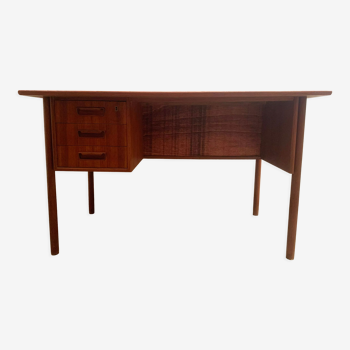 Vintage Danish teak desk by Gunnar Nielsen Tibergaard, 1960