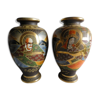 Vases satsuma paire