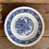 6 Staffordshire England “countryside” dinner plates