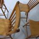 Set of 6 Antique Rustic Wooden Dining Chairs 1900