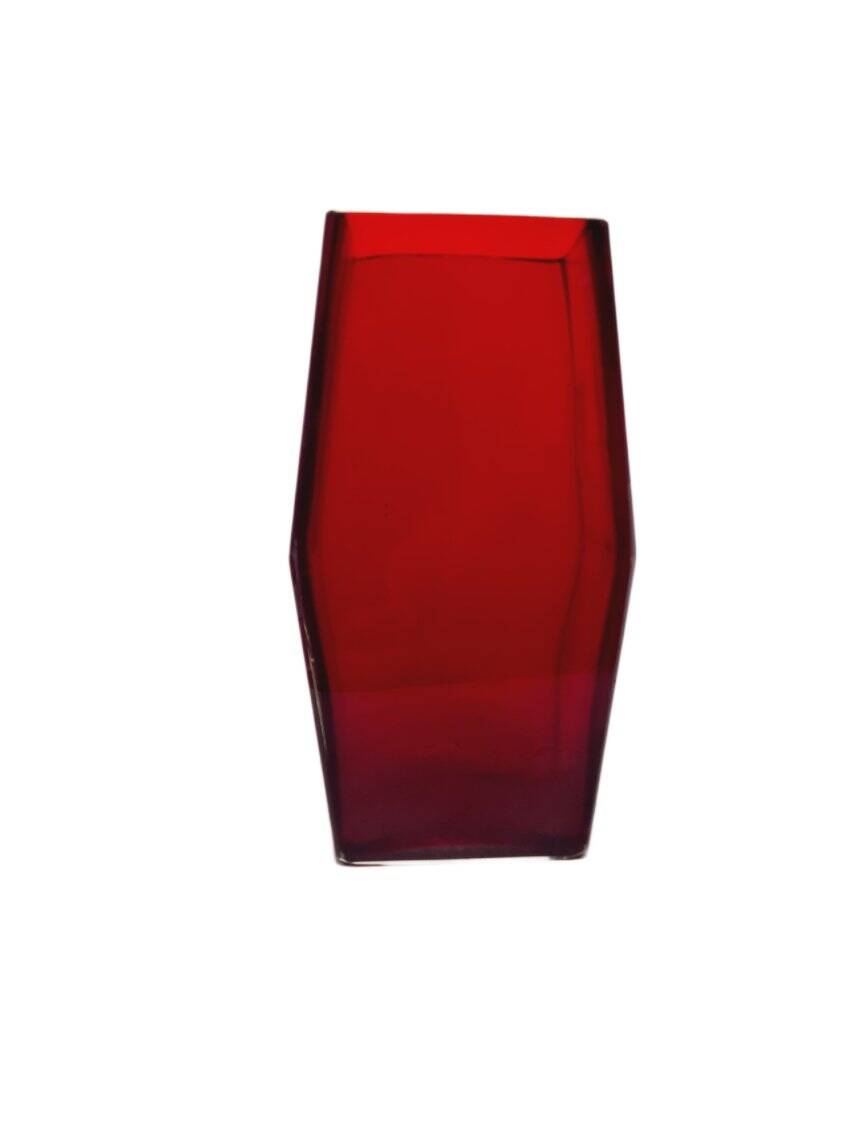Art Deco glass vase by Joseph Hoffmann from Moser, Czechoslovakia, 1930s