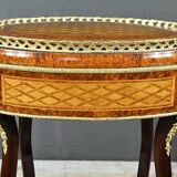 Planter in Precious Wood Marquetry, Napoleon III Period – Mid-19th Century