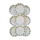 Set of 9 flat plates Paulette H.B.C Choisy le Roi