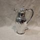 Silver metal jug in Art Nouveau style by the silversmith Gallia, height 26.2 cm.